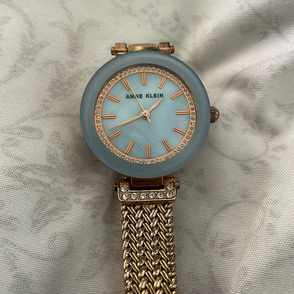 Anne Klein Blue and Gold Women's Watch